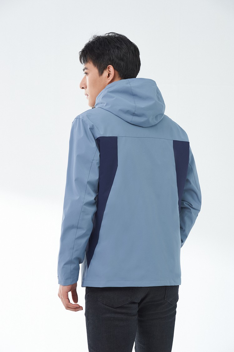 霧藍色男女同款沖鋒衣定制 霧藍色男女同款沖鋒衣定制